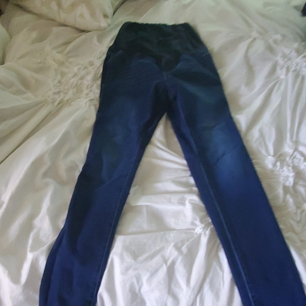 Dark wash maternity jeans